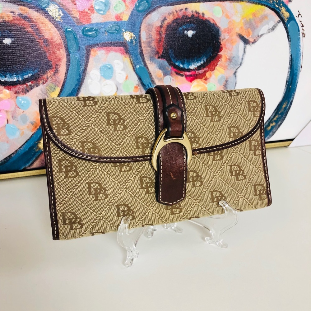 Dooney and Bourke Canvas Logo Wallet